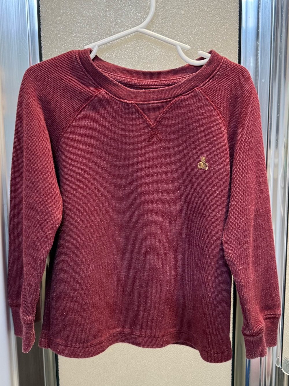 GAP baby (kids) Maroon Crewneck long sleeve with Small Embroidered Logo size 4